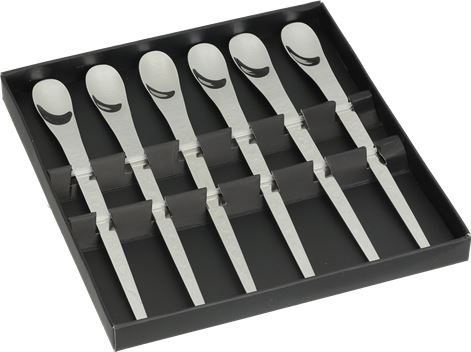 SET 6 CUCCHIAINI INOX PER LATTEMACCHIATO