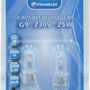 LAMPE HALOGENE G9 25W 230V CLAIRE