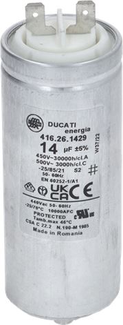 CONDENSATORE 14 µF 440Vac 50/60Hz