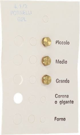 INIETTORI GPL 4,5MB FORNELLO KIT 3 PZ