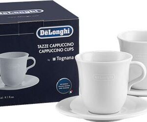 2 TAZZE DA CAPPUCCINO DI CERAMICA BIANCA