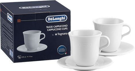 2 TAZZE DA CAPPUCCINO DI CERAMICA BIANCA
