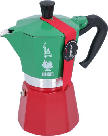 MOKA EXPRESS 6 TAZZE BIALETTI TRICOLORE