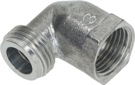RACCORDO A GOMITO ALLUMINIO 1/2" M/F