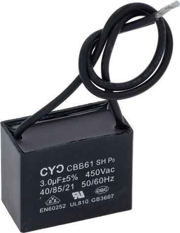 CONDENSATORE CBB61 3UF 450VAC    EOB2071
