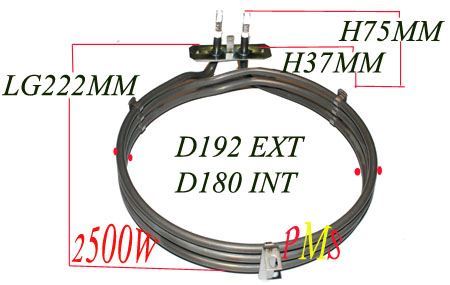 RESISTENZA CIRCOLARE 230V 2500