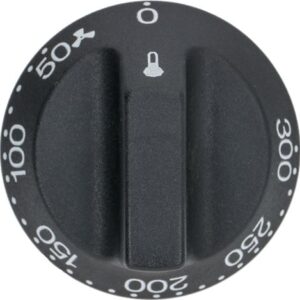 MANOPOLA NERA ø 54 mm 50-300°C