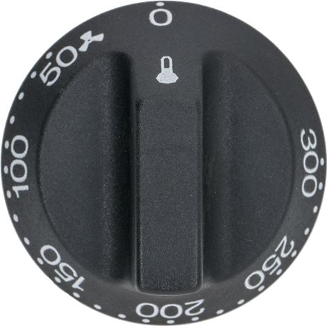 MANOPOLA NERA ø 54 mm 50-300°C