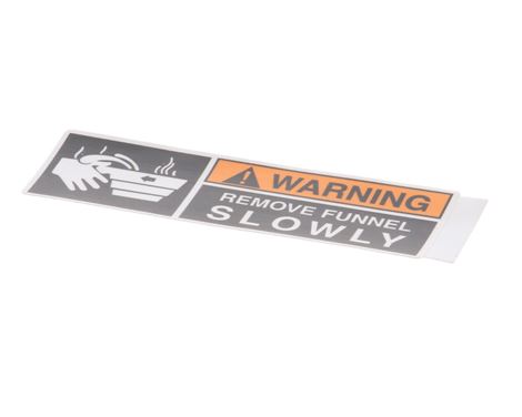 DECAL, WARNING-REMOVE FUNNEL