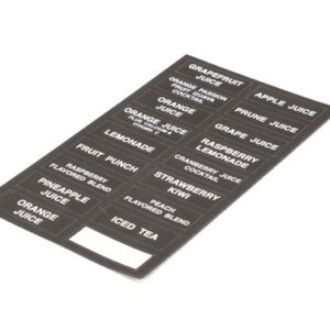 DECAL FLAVORS-JUICE DISPENSER