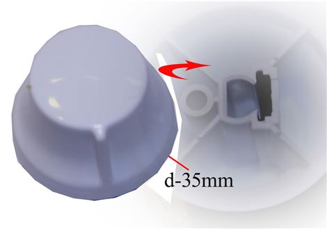 MANOPOLA TIMER  72X4184