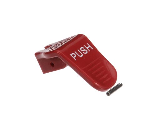 KIT FAUCET HANDLE PUSH RED-WARNING HOT