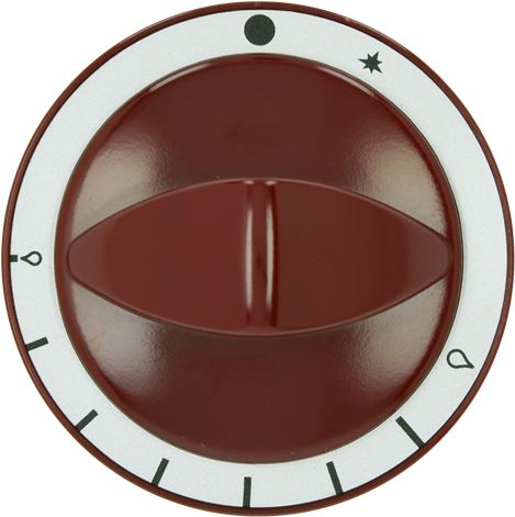 MANOPOLA BORDEAUX ø 82 mm SERIGRAFATA