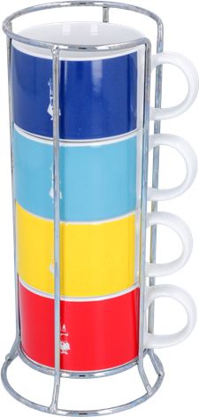SET 4 TAZZE BIALETTI MULTICOLORE