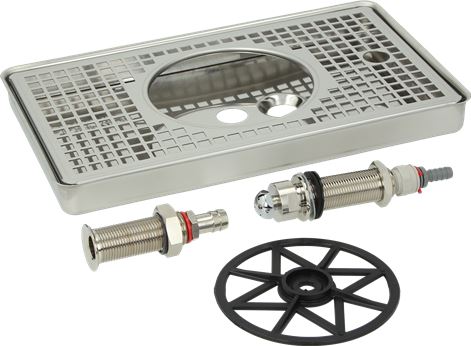 RACCOGLIGOCCE INOX 300x180x30h mm