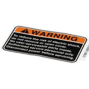 DECAL, WARNING NO SVCE PARTS