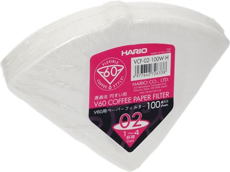 FILTRI A CONO HARIO 1-4 TAZZE 100 PZ