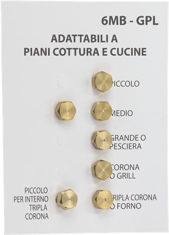 INIETTORI GPL 6MB UNIVERSALE KIT 7 PZ