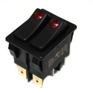 DOPPIO INT.NERO LED ROSSO