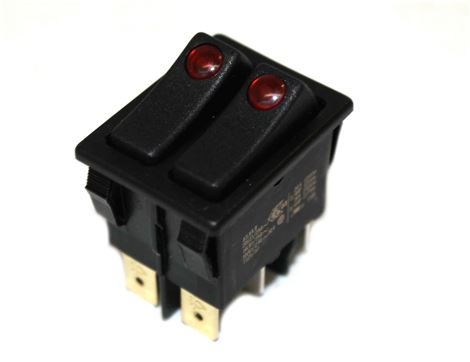 DOPPIO INT.NERO LED ROSSO