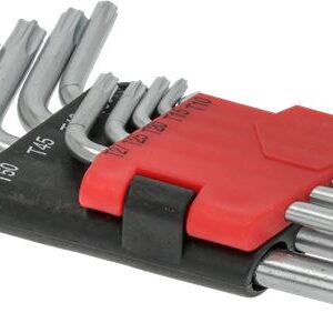 KIT 9 CHIAVI ESAGONALI TORX CON FORO