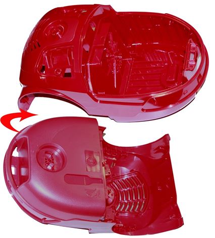 DEMI BOITIER SUPERIEUR ROUGE