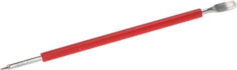 PENNA LATTE INOX CON MANICO ROSSO