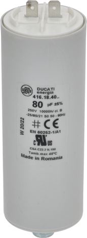 CONDENSATORE 80µF 100/127V DITTING