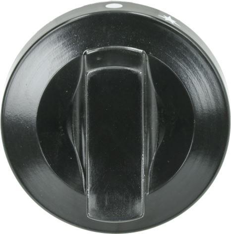 MANOPOLA INDUSTRIALE NERA ø 62 mm