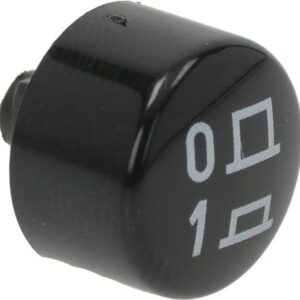 TASTO ROTONDO NERO ø 12 mm