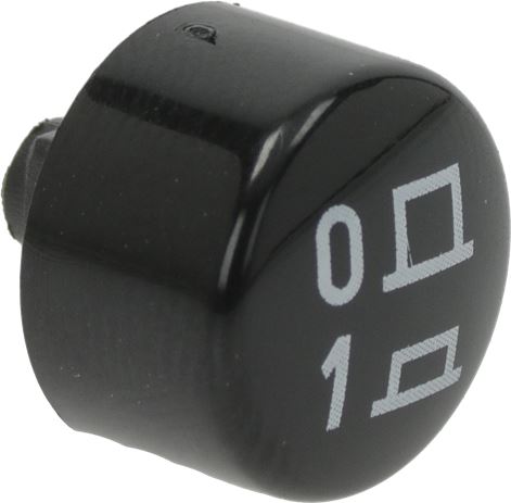 TASTO ROTONDO NERO ø 12 mm