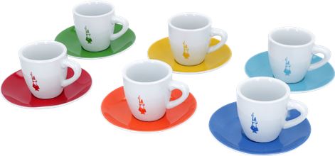 SET 6 TAZZINE BIALETTI LE COLORATE