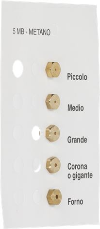 INIETTORI METANO 5MB ITALGAS KIT 5 PEZZI
