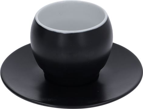 TAZZA PER CAPPUCCINO SANREMO NERO OPACO