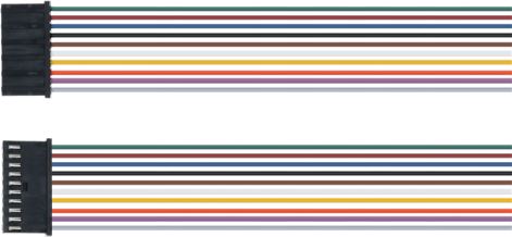 CABLAGGIO FLAT LED PIN-PIN 10 POLI
