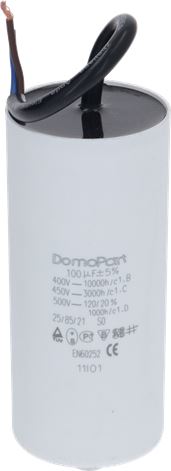 CONDENSATORE C/BIPOLARE 100MF 15CM