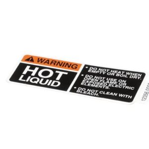 DECAL WARNING-HOT LIQUID