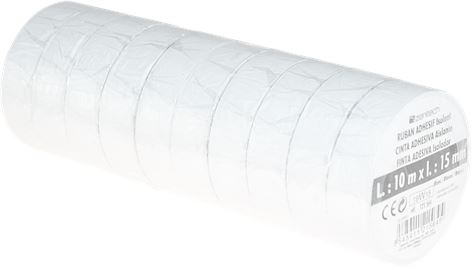 NASTRO ISOLANTE BIANCO 10 m - 10 Pz