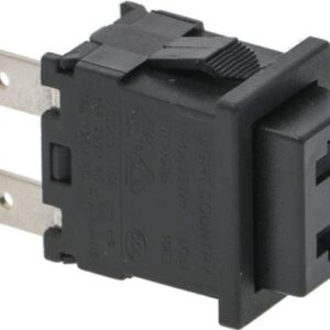 INTERRUTTORE BIPOLARE NERO 16A 250V