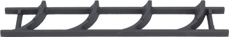 GRIGLIA SCARICO FUMI 395x70 mm