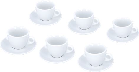 SET 6 TAZZE CAPPUCCINO PORTOFINO