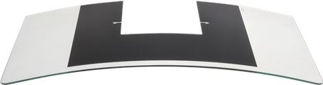 VETRO CAPPA 900x450x6mm MN2I2C ELICA