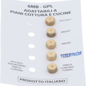 INIETTORI GPL 6MB REX KIT 5 PEZZI