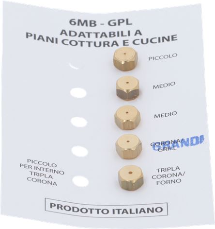 INIETTORI GPL 6MB REX KIT 5 PEZZI