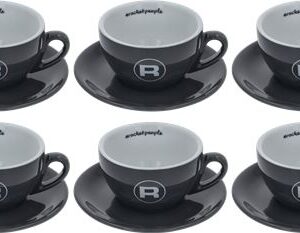 TAZZE CAPPUCCINO HASHTAG GRIGIO 6 PZ.