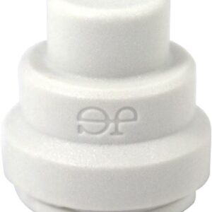 1/4 END CAP, WHITE POLYPROPYLENE