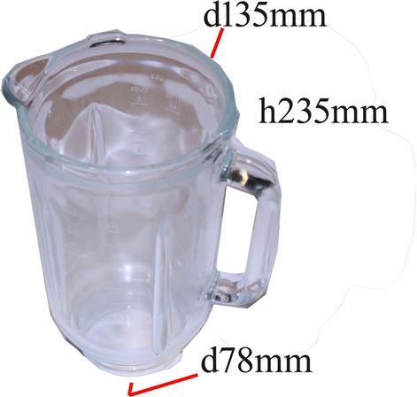 CONTENITORE FRULLATORE GLASS "VERRE"