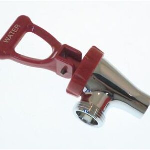 FAUCET,RED HDL&BNT SELF/LOCK