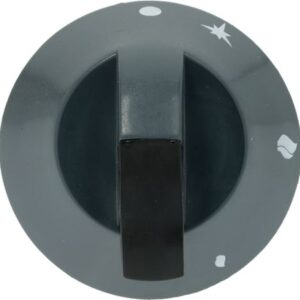 MANOPOLA NERA ø 70 mm SERIGRAFATA