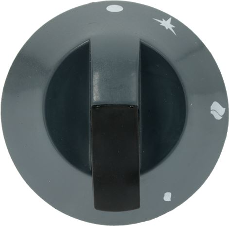 MANOPOLA NERA ø 70 mm SERIGRAFATA